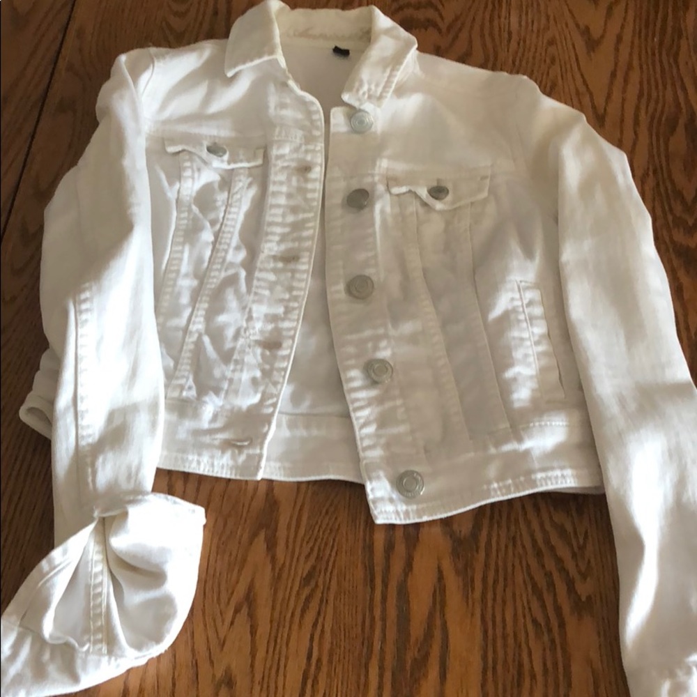 White jean jacket!